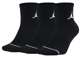 Nike Unisex Jordan Everyday Max Ankle 3PR, BLACK/BLACK/BLACK, L - £26.31 GBP