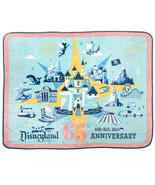 Disneyland Funko 65th Anniversary Happiest Place Earth Fleece Blanket 45X60 - €32,32 EUR