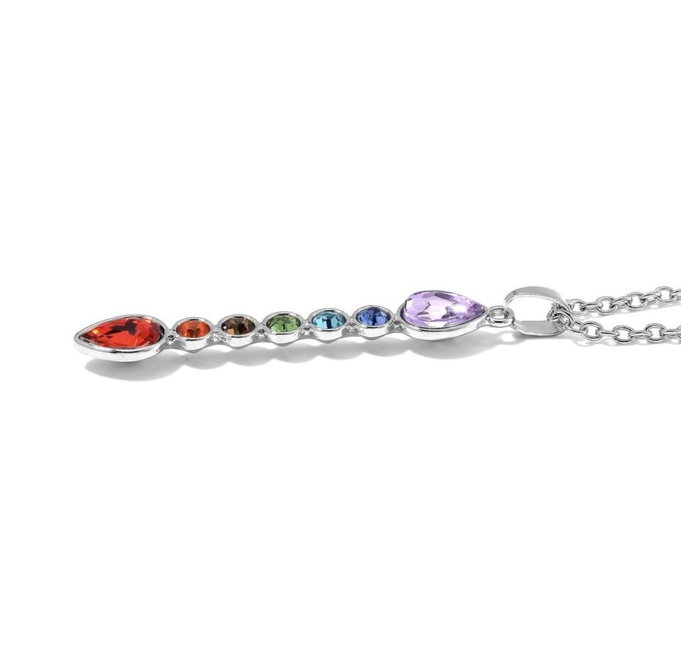 Seven Chakra Necklace And Earring Set Item image 3