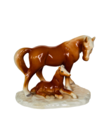 Horse Sculpture Figurine Statue vtg antique Foal farm porcelain stallion... - £29.72 GBP