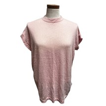 Escada Women&#39;s Pink Cashmere Knit Lightweight Short Sleeve Sweater Size Small S9 - £29.65 GBP
