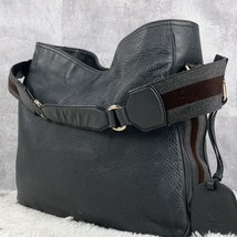 Beautiful GUCCI leather tote bag, Sherry line, one shoulder, navy - $194.86