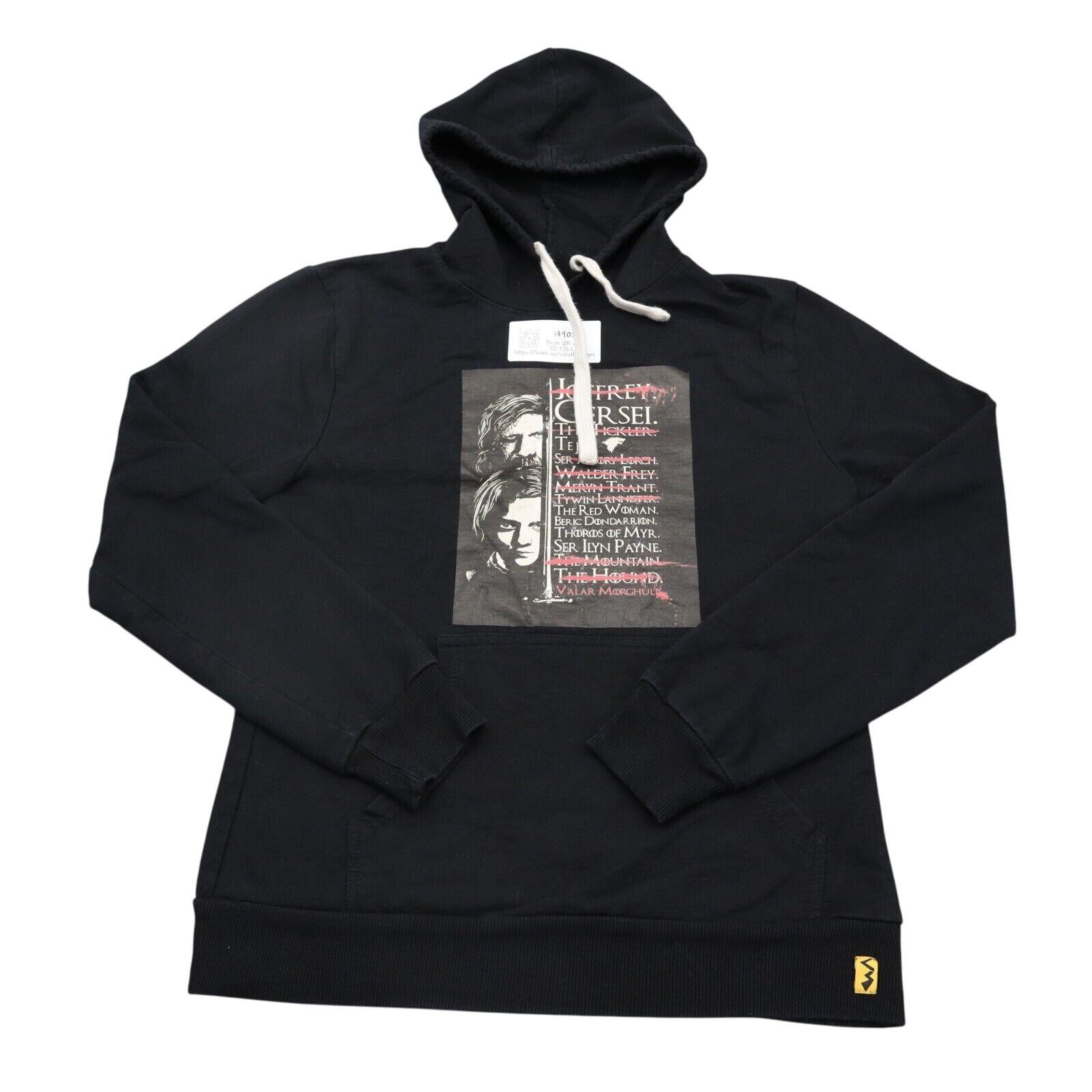 Game of Thrones Hoodie Womens L Black Campus Sutra Long Sleeve Graphic P... - $25.62