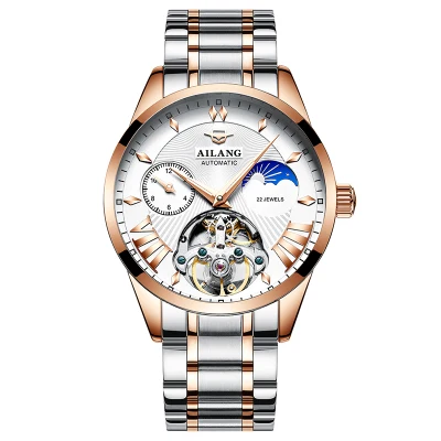 Quality Tourbillon Men's Watch Men Moon Phase Automatic montre Diesel Watches Me