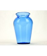 Small Pale Cobalt Blue Glass Vase, Shoulder Urn Shape, 3 3/4&quot; High, CBT-01 - $267.57 MXN