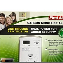 First Alert Dual Power Carbon Monoxide Alarm 614614 Digital Display Plug In - $29.30