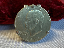 Vtg 1971 D. Eisenhower Liberty Dollar Money Clip United States Currency ... - $29.65