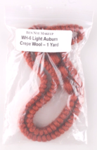 Crepe Wool Hair 36 Inch Yard Light Auburn Brown For Theater Makeup, Dolls, Wigs - £10.98 GBP
