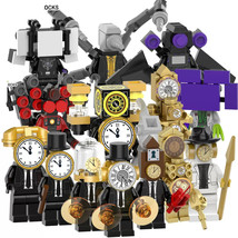 14Pcs Skibidi Toilet Titan Clockman Titan Computerman Drillmen Minifigur... - £25.08 GBP