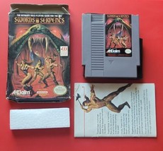 Nintendo NES Swords and Serpents Game with Box &amp; Manual Works - $32.68