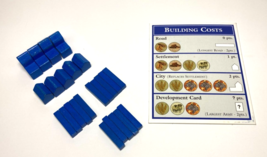 SETTLERS of CATAN Blue REPLACEMENT PIECES 4 Cities 5 Settlements 15 Road... - £9.45 GBP