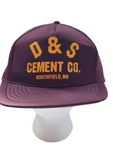 D &amp; S Cement Co. Adjustable Snap Back Trucker Cap Hat Northfield Minnesota - £18.96 GBP