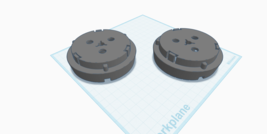 1 PAIR of NAB HUB ADAPTERS REEL TO REEL 3-D PRINTED - $31.05