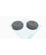 1 PAIR of NAB HUB ADAPTERS REEL TO REEL 3-D PRINTED - $578.77 MXN