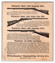 1911 Winchester Gallery Target / Rifle Advertisement Card R23 - £14.94 GBP