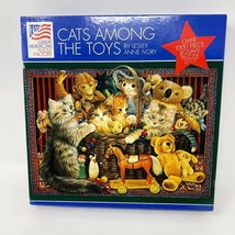 1000 Piece jigsaw Puzzle Cats among Toys art by Lesley Anne - £9.46 GBP