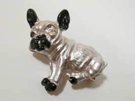 Small French Bulldog Pin Brooch Frenchie Puppy Dog Bully Missing Stone - £3.92 GBP