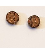 Miniature Lincoln Head Penny Pierced Earrings Nickel Free small 1/4&quot; Kid... - £11.66 GBP