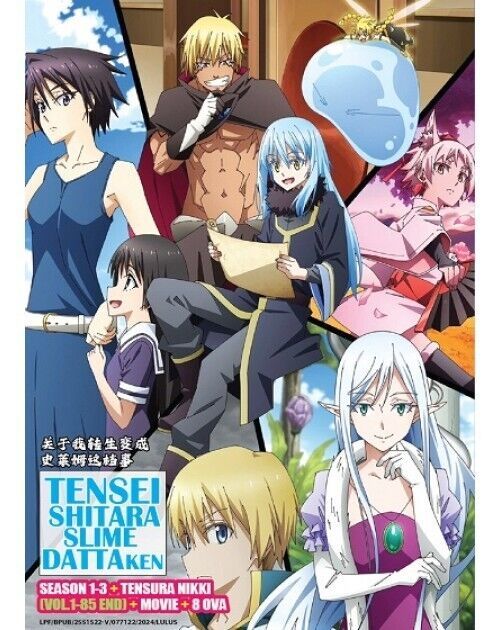 Tensei Shitara Slime Datta Ken Ger Dub Tensei Shitara Slime Datta Ken Season 1-3 (1-85End+Movie+OVA) ANIME DVD
