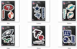 NFL Decals Set of 3 Sheet is 5 1/2&quot; x 8&quot; by Team ProMark -Select- Team Below - £7.15 GBP