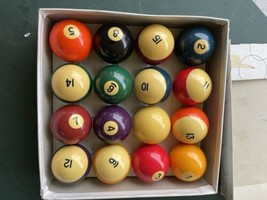 Vintage Standard Belgium Billiards Pool Ball Set - £38.24 GBP