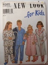 New Look 6585 Size 4/5-8/9 Nightgown Pajamas Robe - $12.86