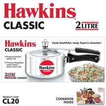 Hawkins Classic Aluminum Pressure Cooker 2-Litre CL20 - £58.69 GBP