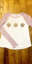 ME. N.U Girl’s Beaded Smiley Face Shirt -  Size 10 - £5.53 GBP