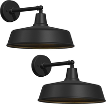 JOESA 15&quot; XL Gooseneck Barn Light 2-Pack – Vintage Farmhouse Outdoor Fix... - $323.72