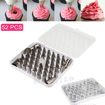 52Pcs/Set Icing Piping Pastry Fondant Cake Decorating Sugarcraft Nozzle ... - $19.99