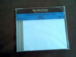 Recollections Scrapbook Album Refill  8x8 New Acid Free 10 SHEETS - $11.88
