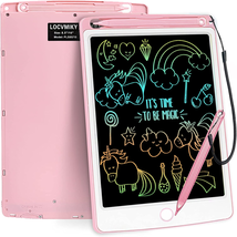 Toy Gifts for Girls 3-5 Years Old, LOCVMIKY LCD Writing Tablet for Kids, 10 Inch - £11.22 GBP