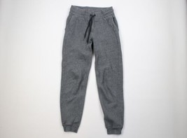 Lululemon Womens Size 4 Faded Blank Cuffed Sweatpants Joggers Heather Gray - £55.22 GBP