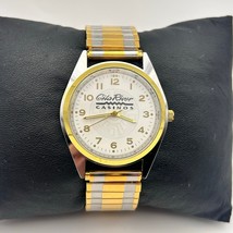 Gila River Casinos Two Tone Stainless Steel 37mm Men’s Watch New Battery - $14.73