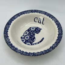 Vintage Norma Sherman Royal Crownford Calico Cat Dish Berry Bowl Trinket 6&quot; - £36.88 GBP