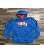 NBA Oklahoma City Mens XL Blue &amp; Orange Hoodie Sweatshirt Pullover - $18.49