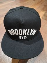 BROOKLYN NYC Snapback Cap  Adjustable Flat Brim Baseball Hat Black Men W... - $19.99