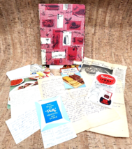 Vtg 1960s My Recipe Book Tabs Envelopes Stuffed Full Plus Advertising Ephemera - £70.10 GBP
