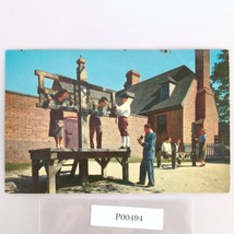 Public Gaol Colonial Williamsburg Virginia 1960s Postcard Blackbeard&#39;s P... - $9.89
