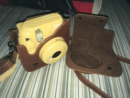 Fujifilm Instax Mini 9 / 8 Plus Case Traveling Film Camera Bag &amp; Shoulder Strap - £47.32 GBP