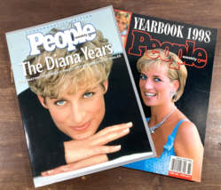 People Magazine Princess Diana Years 1997 &amp; Yearbook 1998 Cover Euc Vintage 90s - £19.77 GBP