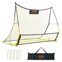Soccer Trainer, 2-IN-1 Portable Soccer Rebounder Net, 71"x40" Iron Socce... - $81.45