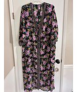 TORRID sheer cheetah floral kimono robe duster women&#39;s 5X 28 NWT - $730.94 MXN