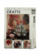McCalls Crafts Pattern 8432 Christmas Ornaments &amp; Decorations - $5.76