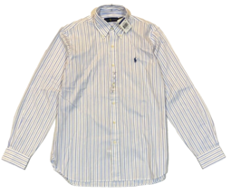 New Polo Ralph Lauren Men&#39;s Long Sleeve Button Down Dress Shirt White Si... - $79.19