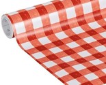 Pioneer Woman~ Adhesive Laminate ~ Shelf Liner ~ 20&quot; x 12&#39; ~ Red Gingham... - $22.44