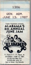 Alabama Concert Ticket Stub Jun 13 1987 Ft. Payne Alabama - £19.53 GBP