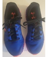 Girls Shoes Size 1Y Under Armor Blue/ Pink Orange, Zapato para Niña size... - £30.36 GBP