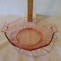 Pink Molly - Imperial Depression Glass 9&quot; Handled Bowl - Mid 1930&#39;s - $8.00