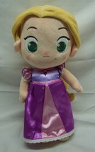 Disney Store Tangled Cute Rapunzel As Little Girl 11&quot; Plush Stuffed Doll Toy - £15.53 GBP